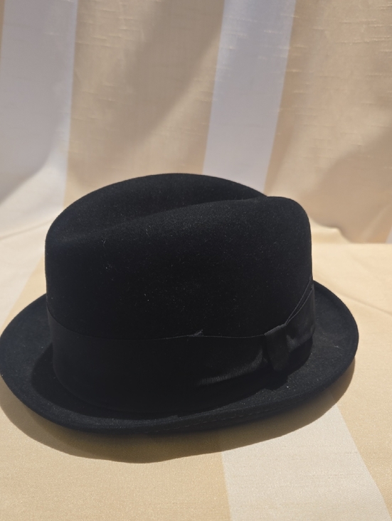 The Kingsbury Hat Other - Men's Black Felt Bowler Hat with Ribbon Band